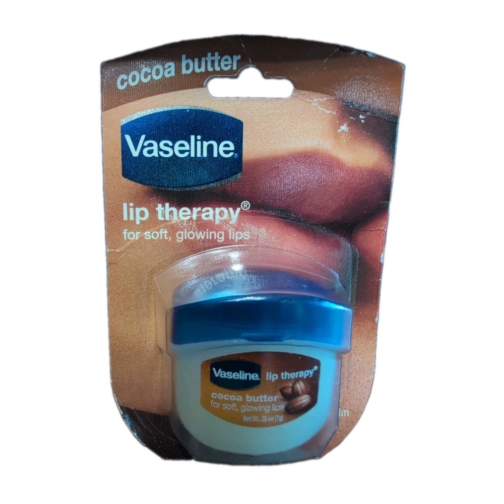 Vaseline Cocoa Butter Lip Therapy For Soft Glowing Lips 0.25 Oz